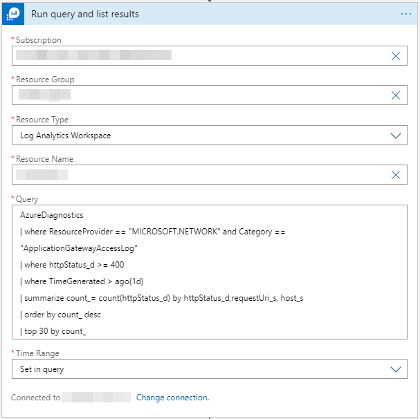 Run query and list results